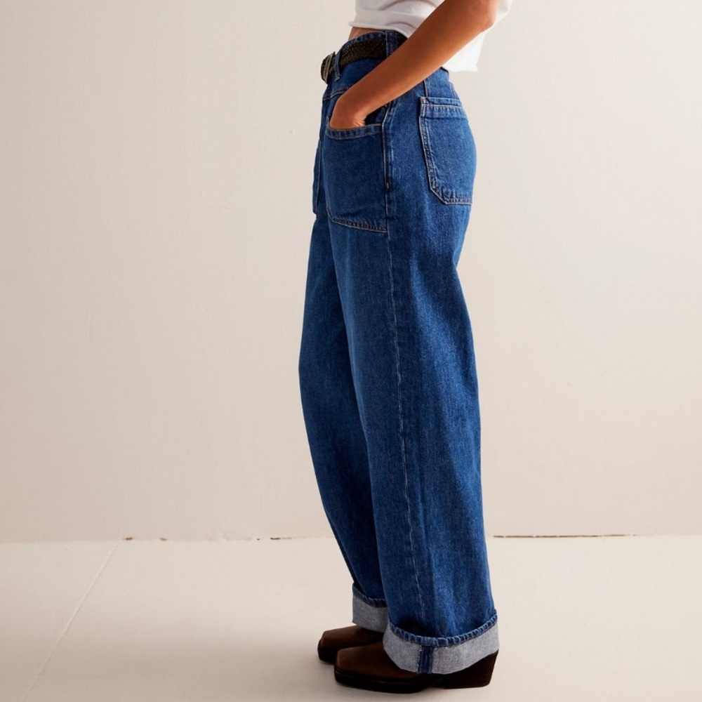 We The Free People Indigo Flare Jeans
